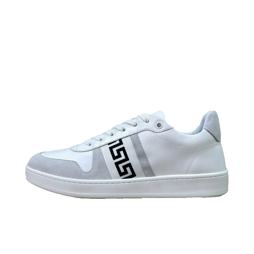 Кецове и обувки Versace La Greca White Black W Бяло | 1012657 1A08931 2W020