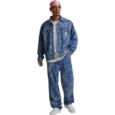 Дънки Karl Kani Og K Distress Camo Five Pocket Denim Jeans Синьо | 60000106, 3