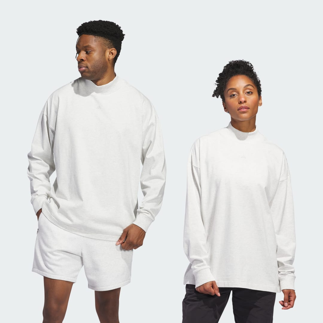 Тениска adidas Performance Basketball Long Sleeve (unisex) Бяло | IZ4915, 0