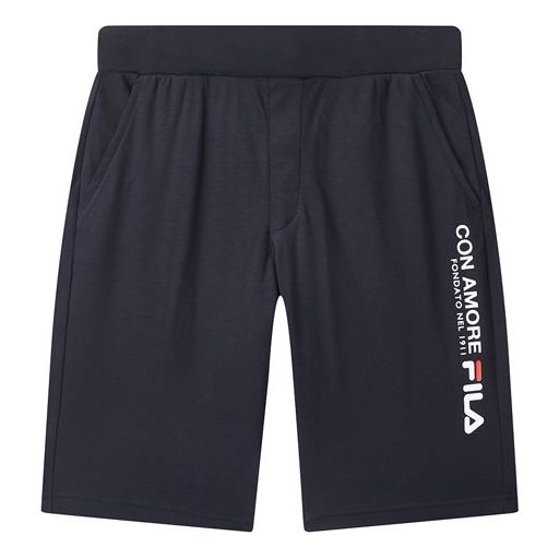 Къси панталони FILA Logo Print Shorts Синьо | F11M028609F-NV