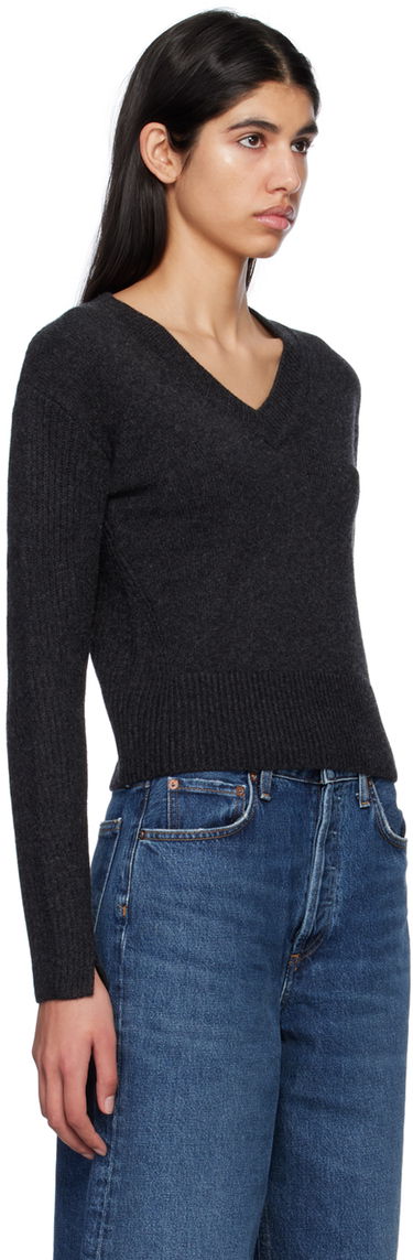 Пуловер rag & bone Pierce V-Neck Sweater Сиво | WAS22HS029CA29, 1