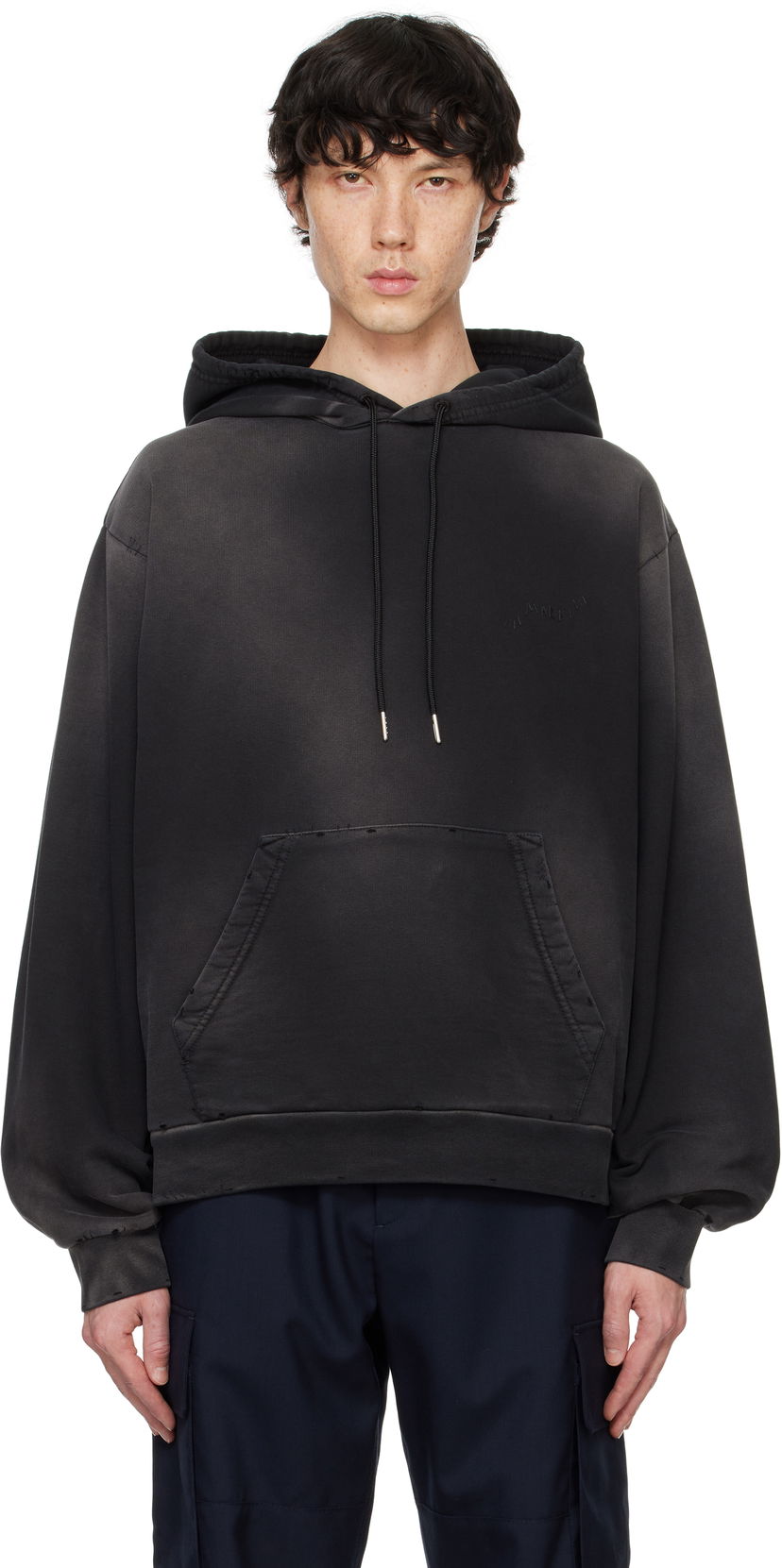 Суитчър Marni Mending Hoodie Черно | FUMU0073GS USCY09