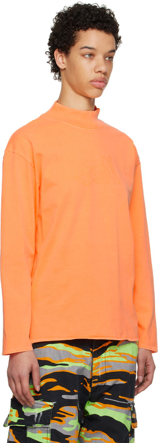 Тениска ERL 'Sun' Long Sleeve T-Shirt Оранжево
 | ERL06T013, 1