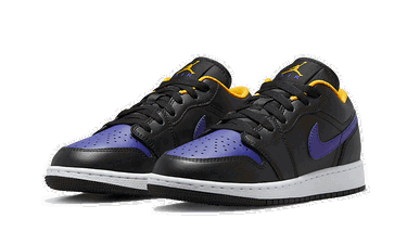 Кецове и обувки Jordan Air Jordan 1 Low Lakers Черно | 553560-075, 2