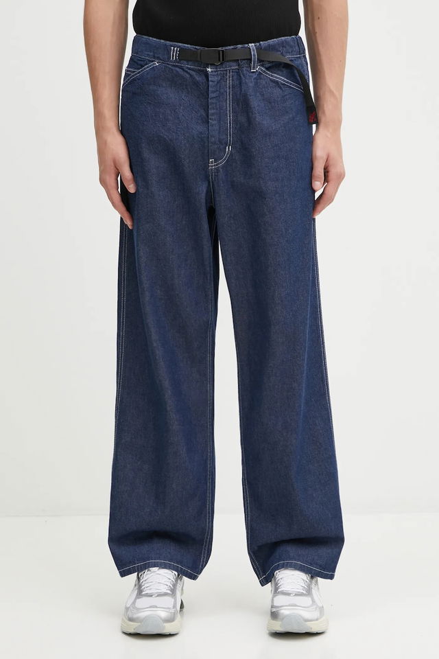 Sutter Wide-Leg Denim Jeans with Integrated Belt