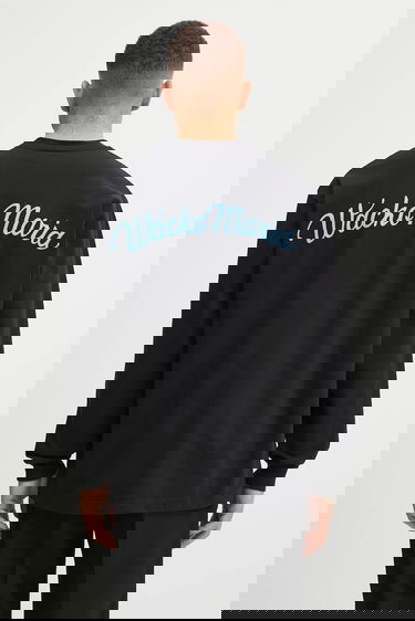 Тениска WACKO MARIA Wacko Maria Long-sleeved Printed T-shirt Черно | 25FW.WMT.LT05, 2