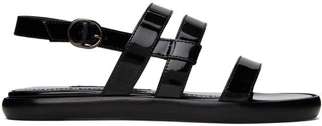 Manolo Blahnik Memaar Patent Leather Sandals