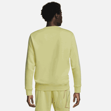 Суитчър Nike Men's Fleece Crew Sweatshirt Жълто | DX0529-706, 1