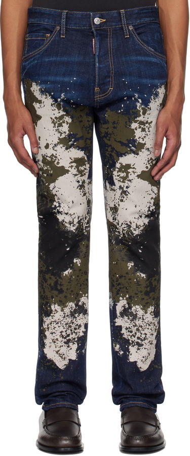 Дънки DSQUARED2 Dsquared2 Cool Guy Painted Jeans Синьо | S74LB1671_S30664, 0