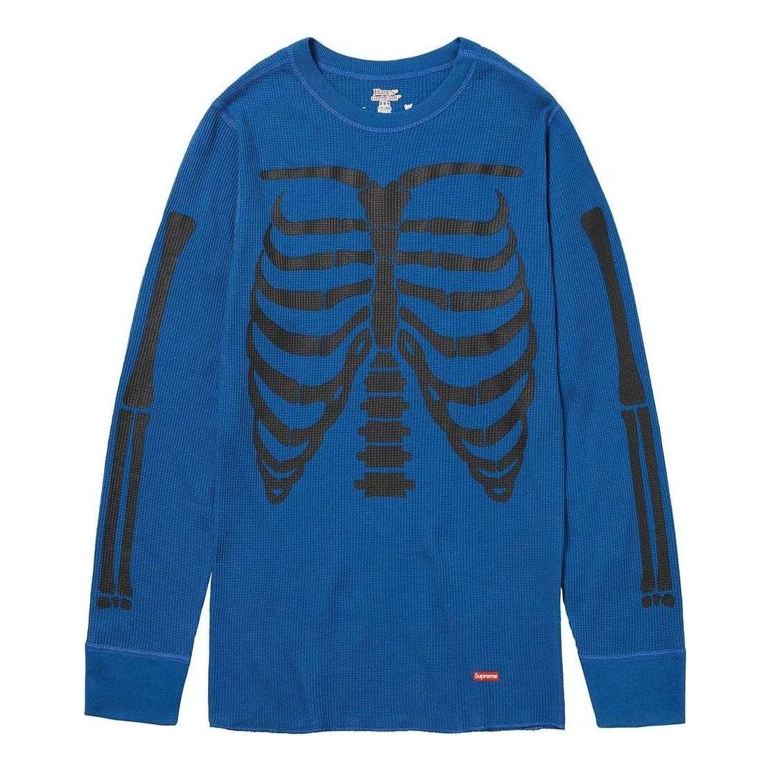 Пуловер Supreme Bones Thermal Long Sleeve Shirt Синьо | SUP-FW23-154, 0