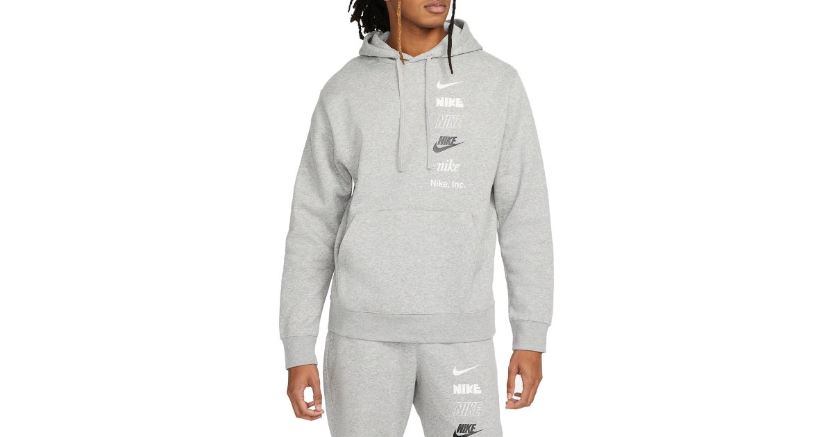 Суитчър Nike Hoodie Club Fleece Сиво | dx0783-063, 1