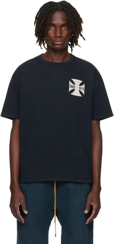 Тениска Rhude Rhude Boys Graphic T-Shirt Черно | RHPF25TT07012, 0