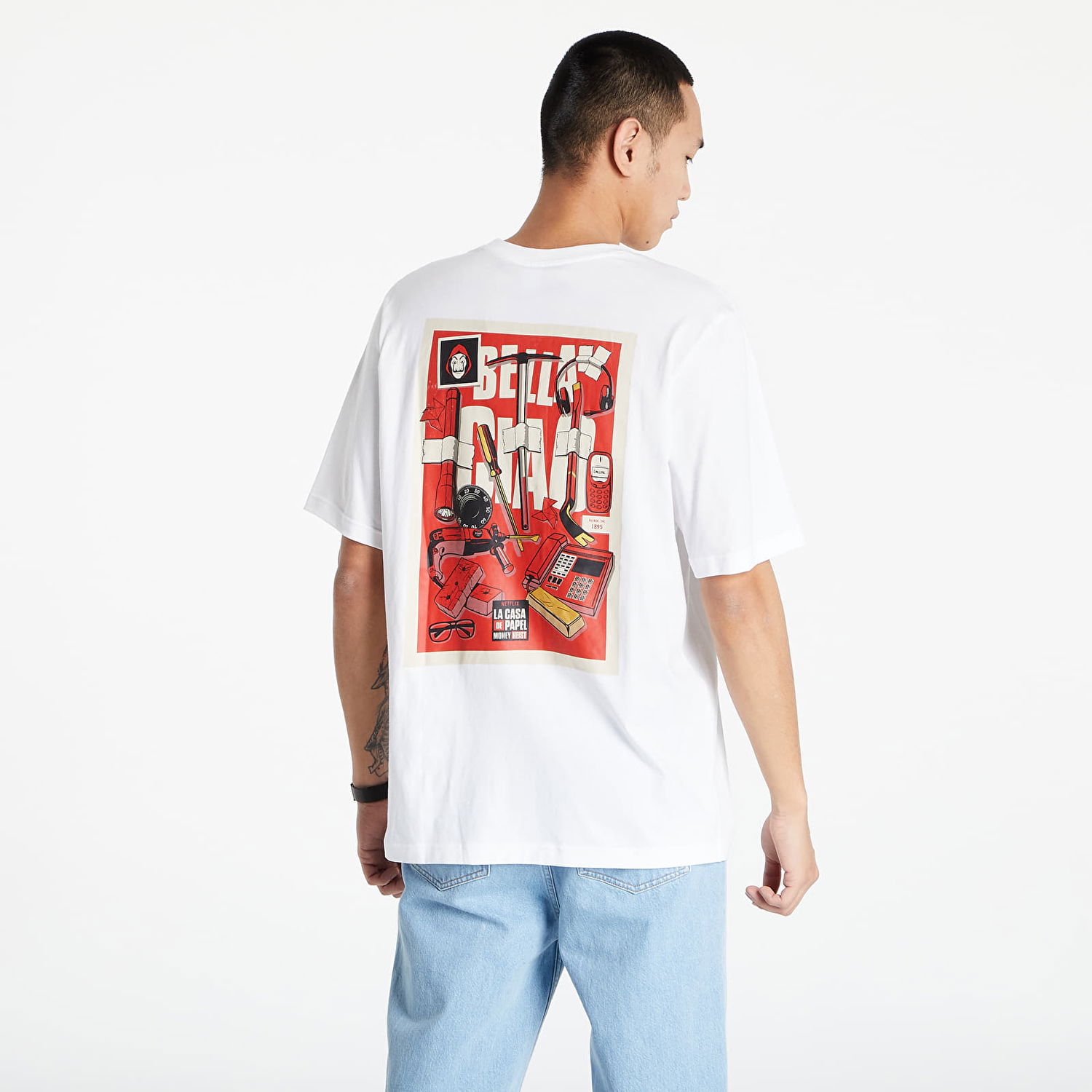 Тениска Reebok La Casa De Papel x Tee Бяло | HH7094, 1