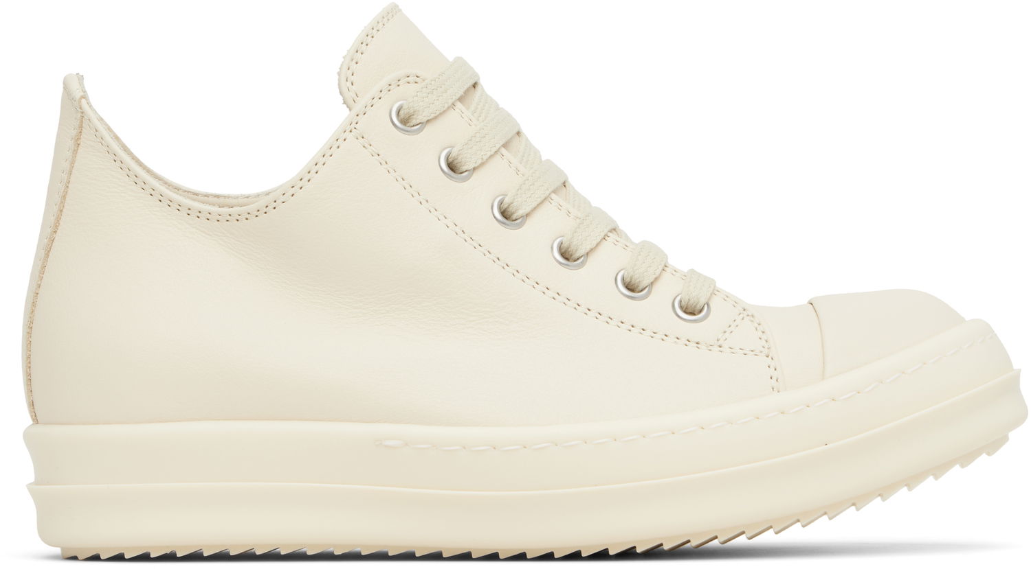 Кецове и обувки Rick Owens Rick Owens Hollywood Low Sneaks Бяло | RO01E7891 LCO, 0