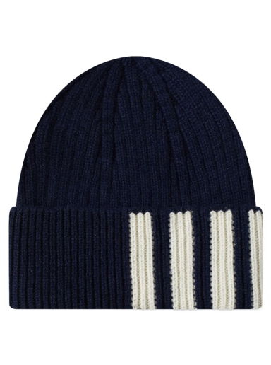 Шапка Thom Browne Cashmere 4 Bar Beanie Тъмно синьо | MKH009A-00011-415