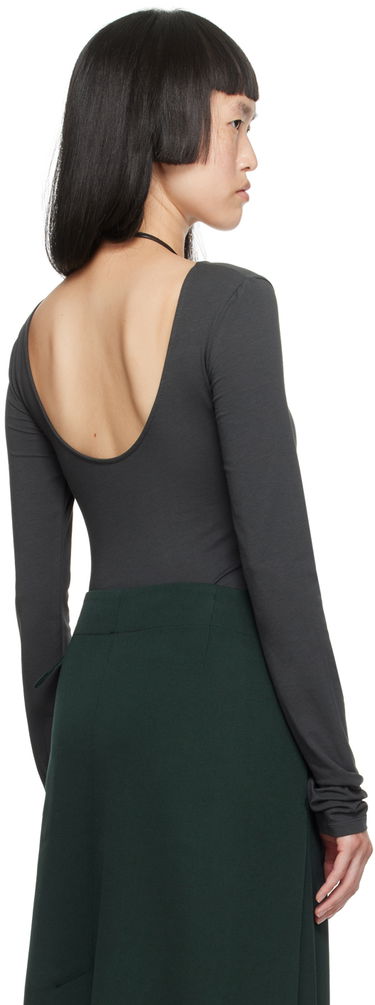 Колие LEMAIRE Lemaire Boat Neck Bodysuit Черно | TO1120 LJ1006, 2