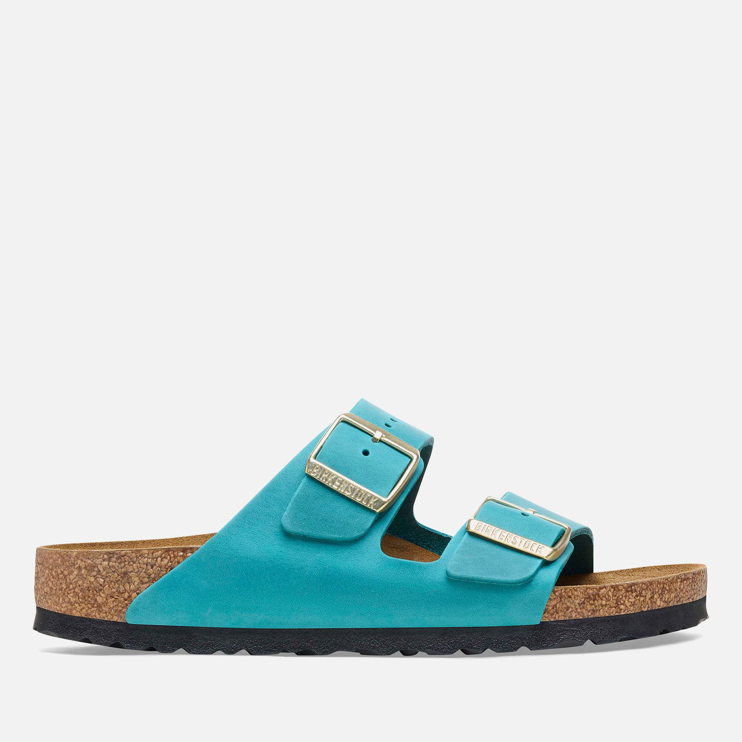Кецове и обувки Birkenstock Women's Arizona Slim Fit Oiled Leather Double Strap Sandals - Biscay Blue - UK 3.5 Синьо | 1026537, 0