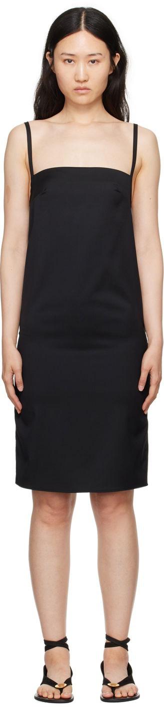 Pокля Loulou de Saison Loulou de Saison Blanca Mini Dress Черно | BLANCA, 0