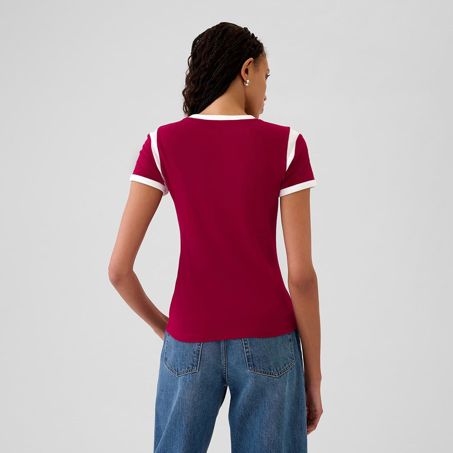 Тениска GAP T-shirt Shortsleeve Logo Tee Beet Red XS Червено | 534391-02, 1
