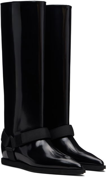 Кецове и обувки sacai sacai Belted Tall Boots Черно | 25-08249, 3