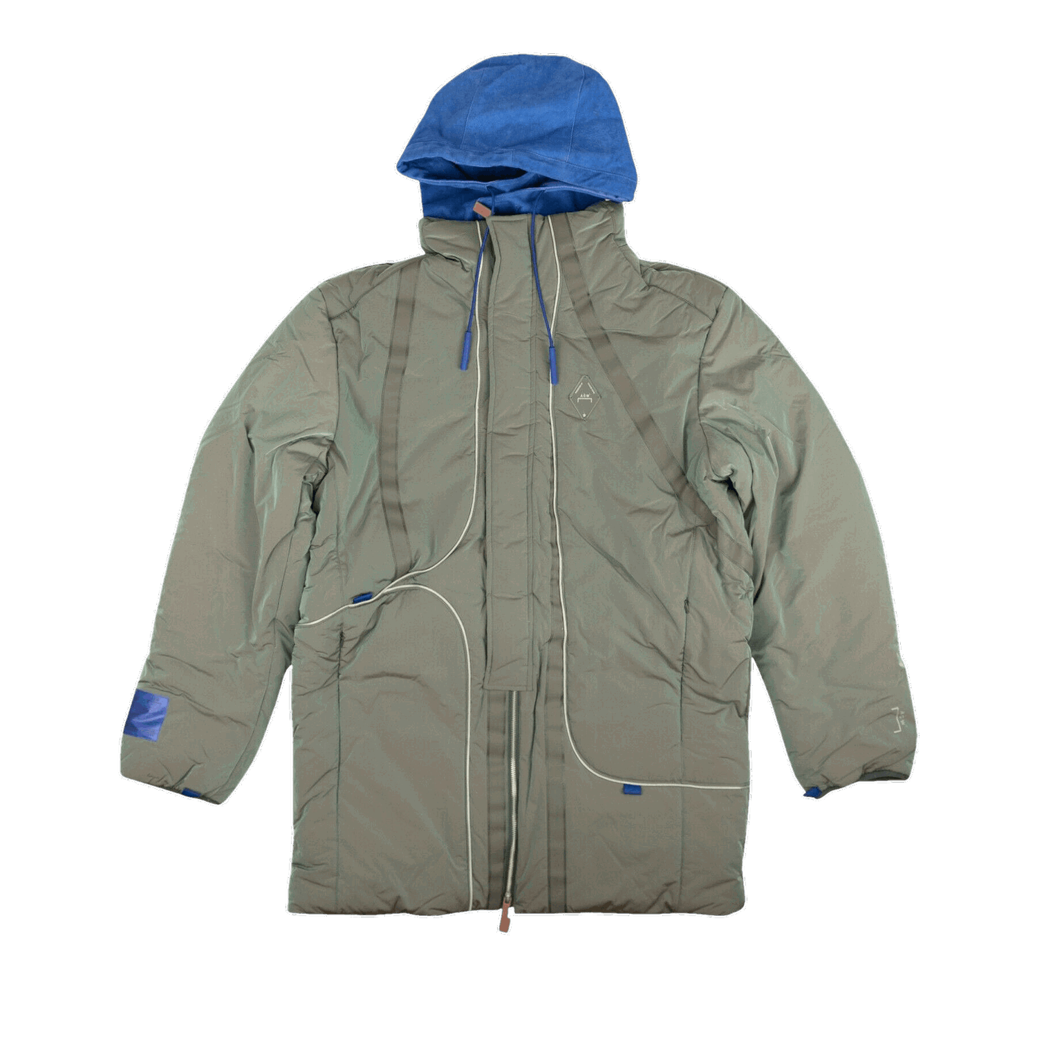 Палта A-COLD-WALL* Iridescent Logo Hooded Puffer Coat Сиво | ACW MF19 CND02 GREY, 0