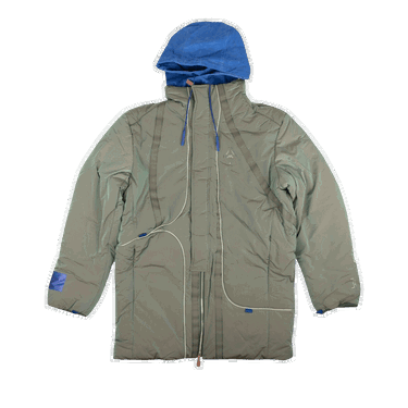 Палта A-COLD-WALL* Iridescent Logo Hooded Puffer Coat Сиво | ACW MF19 CND02 GREY, 0