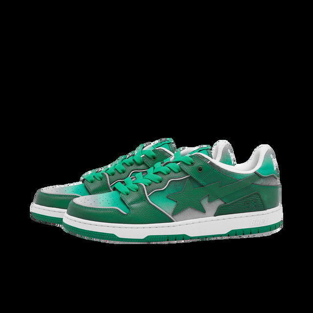 A Bathing Ape Men's Bape Sk8 Sta #4 Sneaker Green