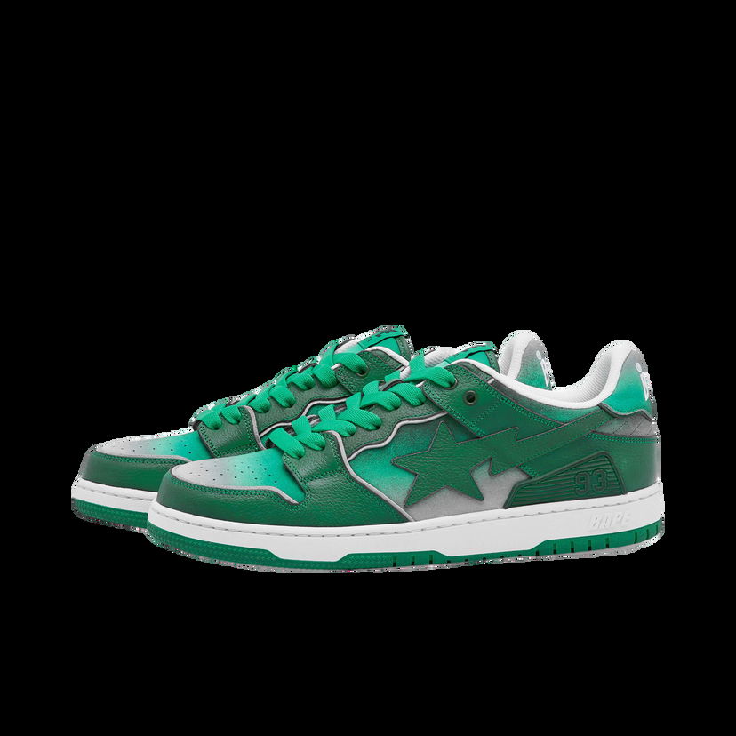 Кецове и обувки BAPE A Bathing Ape Men's Bape Sk8 Sta #4 Sneaker Green Зелено | 001FWJ801058I-GRN