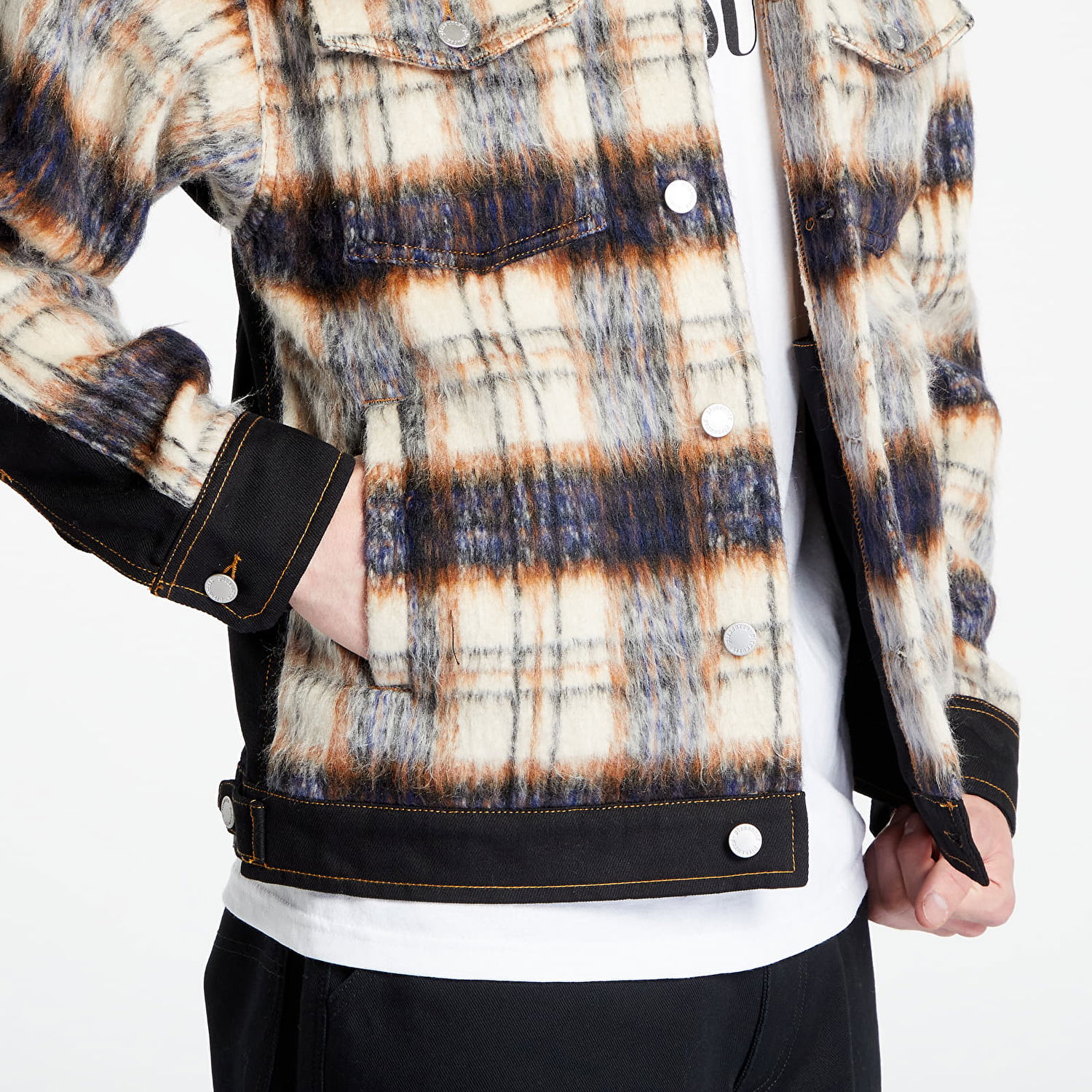 Яке Pleasures Mental Trucker Jacket Розово | P23W027 BLACK, 1