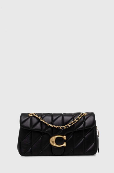 Чанта през рамо Coach Tabby Leather Shoulder Bag Черно | CP150, 0