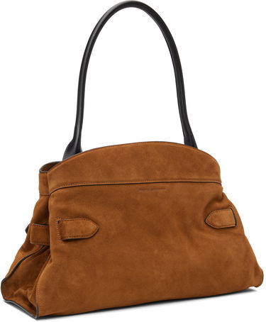 Дамска чанта Marc Jacobs Suede Dakota Buckle Top Handle Satchel Кафяво | 2F5HSC009H01, 2