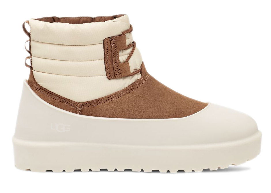 Кецове и обувки UGG Classic Mini Lace-Up Weather Бяло | 1120849-CWGY, 0