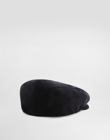 Шапка с козирка Dolce & Gabbana Dolce & Gabbana Velvet Flat Cap Тъмно синьо | GH587AFUVJFN0000, 1