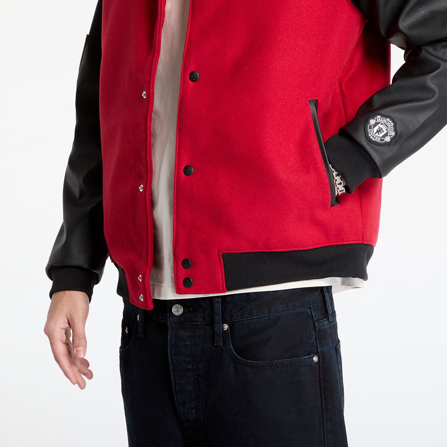 Яке бомбър adidas Originals adidas Manchester United VRCT Bomber Jacket Червено | JF0366, 1