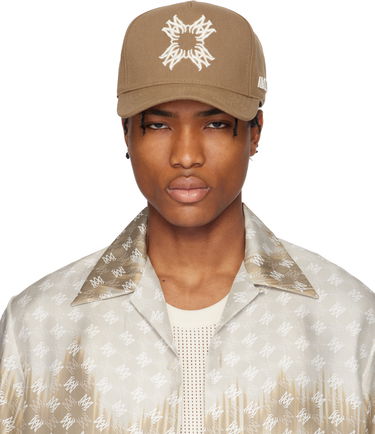Шапка с козирка AMIRI AMIRI 'MA' Quad Canvas Baseball Cap Кафяво | AMHACP1050, 0