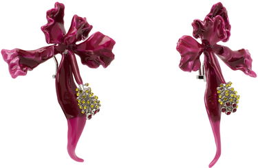Обеци Marc Jacobs Marc Jacobs 'The Future Floral' Earrings Лилаво | 2S4JER001J07, 1