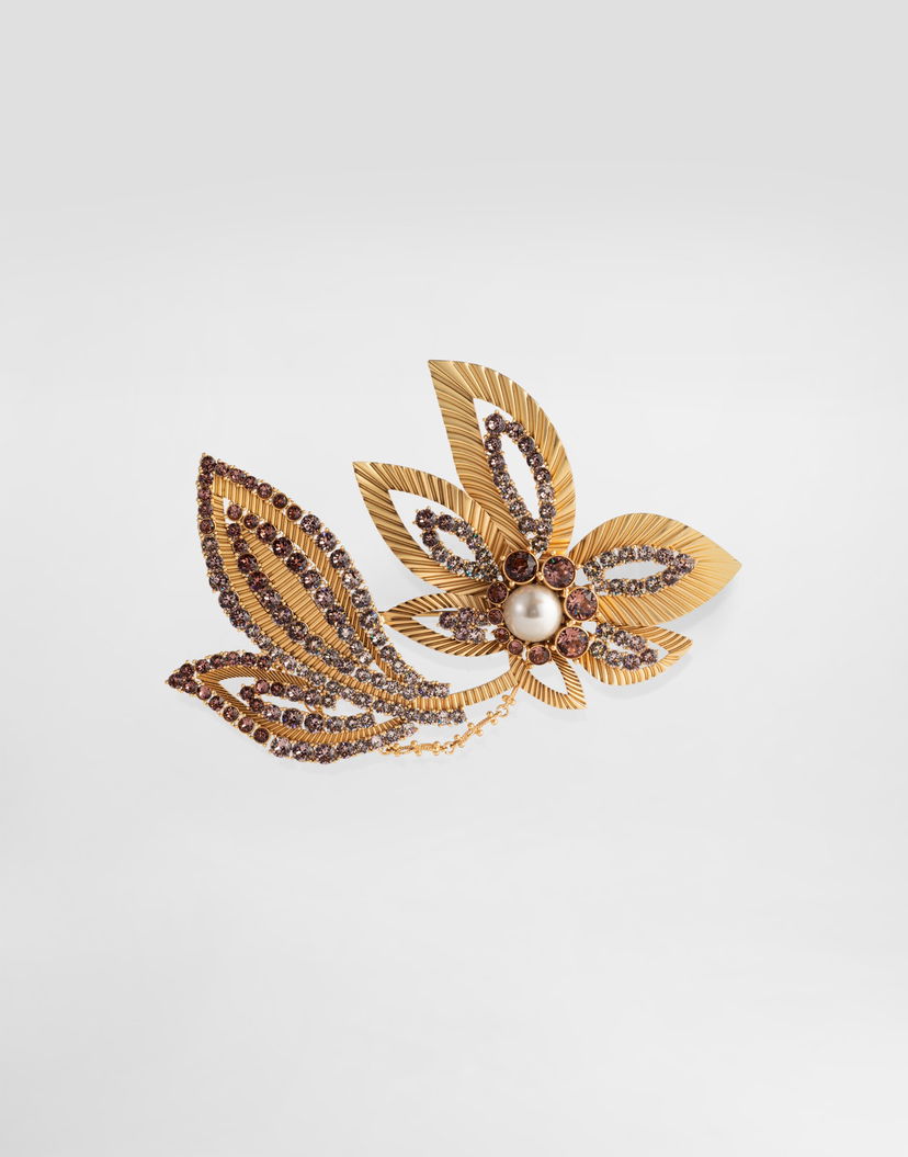 Значка Dolce & Gabbana Dolce & Gabbana Maxi Flower Brooch With Rhinestones Onesize Многоцветен | WPR7F3W1111ZOO00