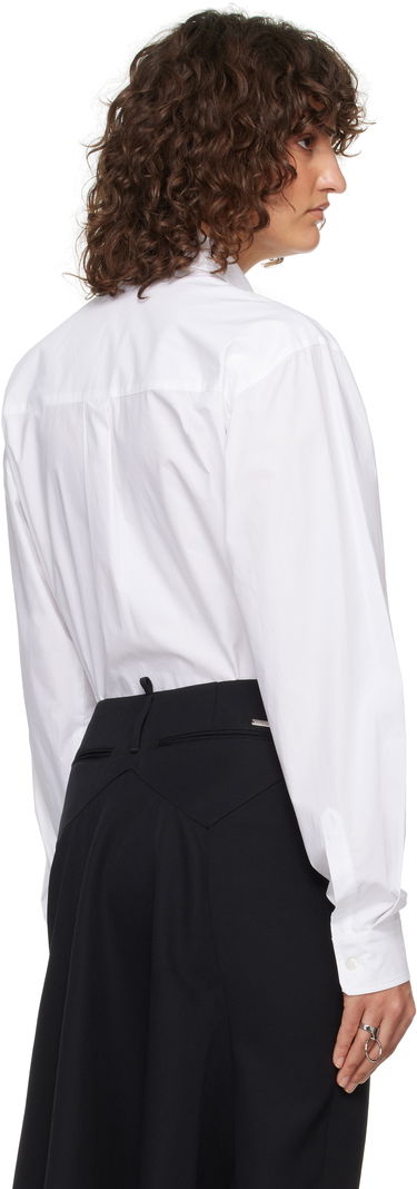 Риза Coperni Poplin Shirt Bodysuit Бяло | COPCH45F2010, 2
