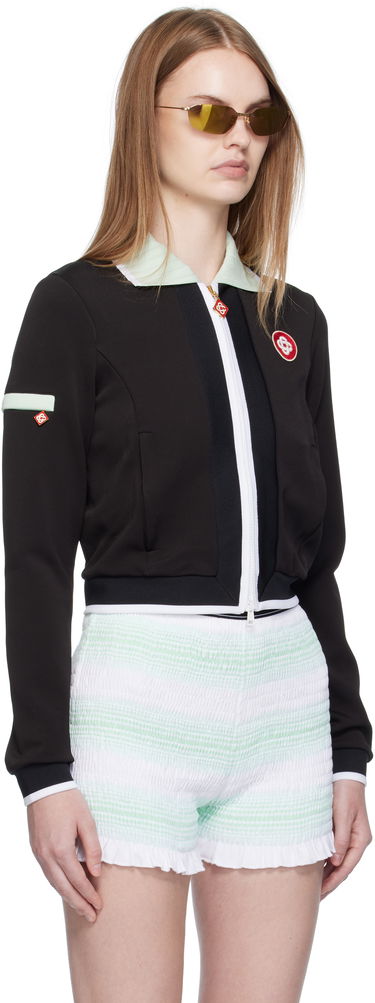 Яке Casablanca Casablanca Viscose Cropped Track Jacket Черно | WPF25-JTP-378-01, 1