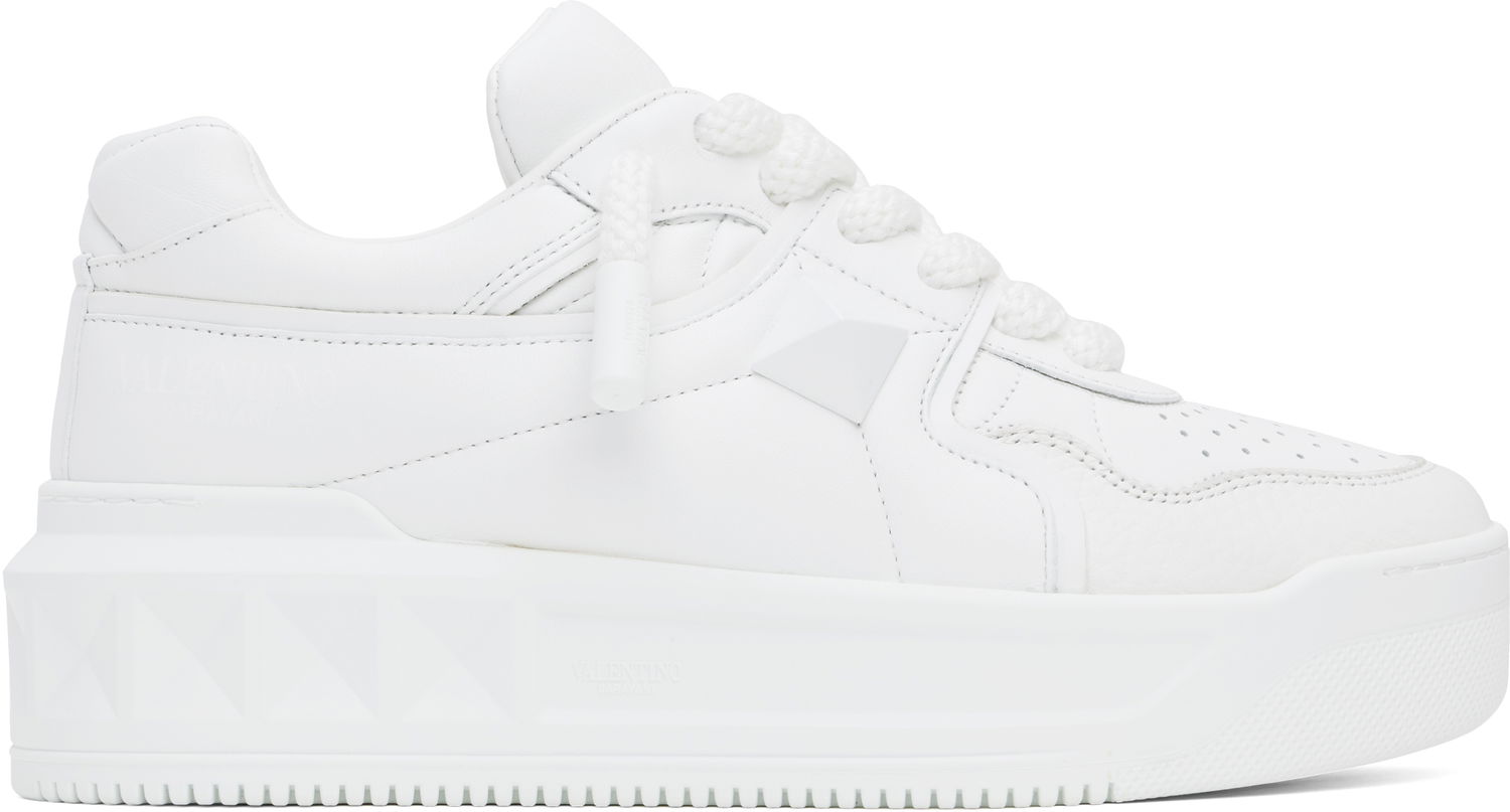 Кецове и обувки Valentino Valentino Garavani One Stud XL Nappa Leather Low-Top Бяло | 6Y2S0G37XTM, 0