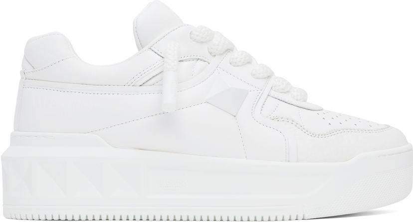 Кецове и обувки Valentino Valentino Garavani One Stud XL Nappa Leather Low-Top Бяло | 6Y2S0G37XTM