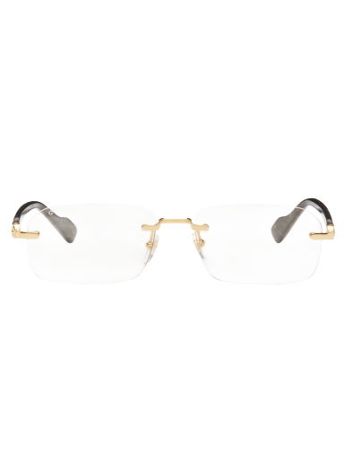 Rimless Sunglasses "Gold & Black"