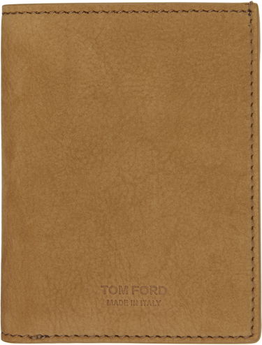 Портфейл Tom Ford Tom Ford T Line Nubuck Folding Card Holder Кафяво | Y0279-LCL449G, 0