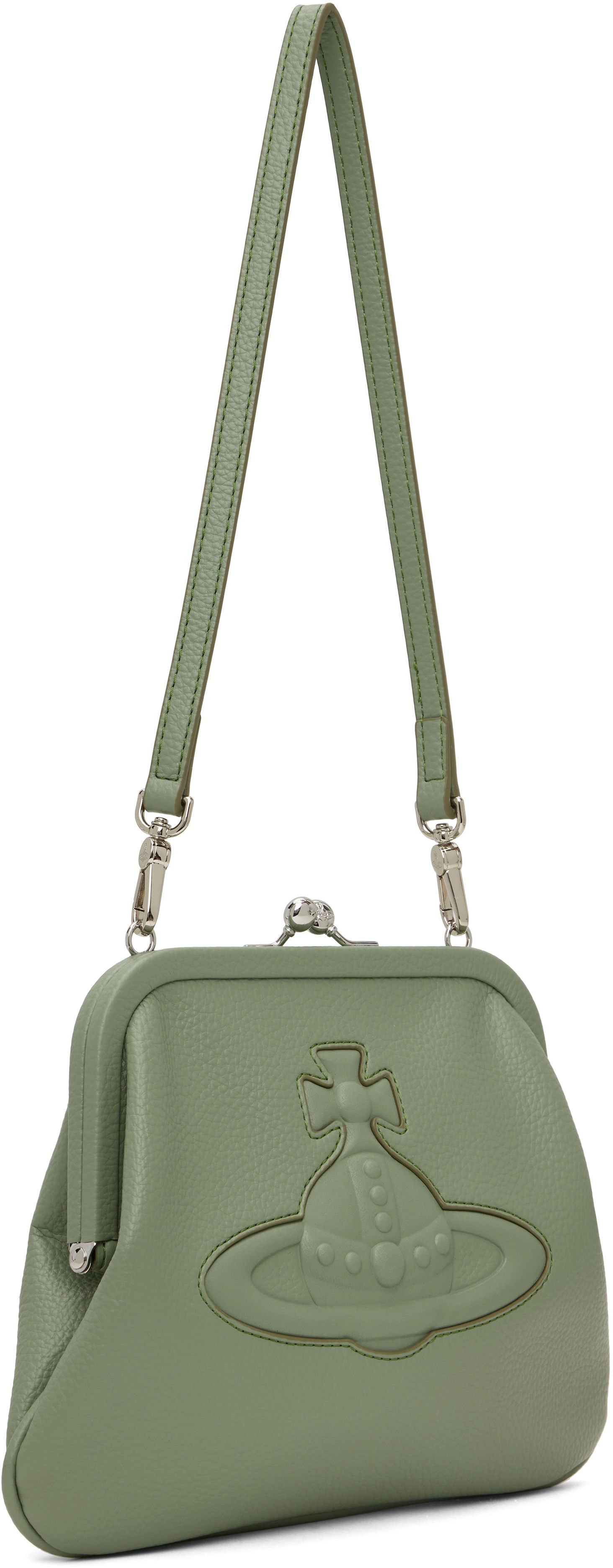 Дамска чанта Vivienne Westwood Vivienne Westwood Vivienne's Orb Clutch Зелено | 4B010009W-S000D-, 1
