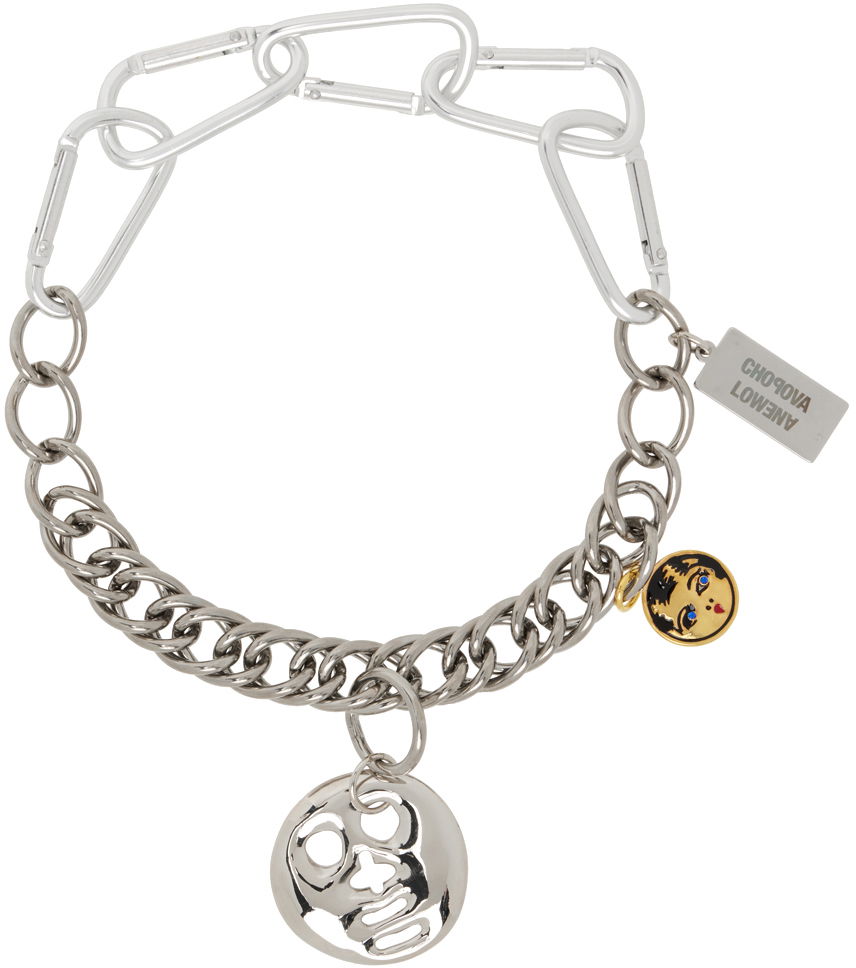 Колие Chopova Lowena Two Faced Charm Necklace Металик | 6526, 0