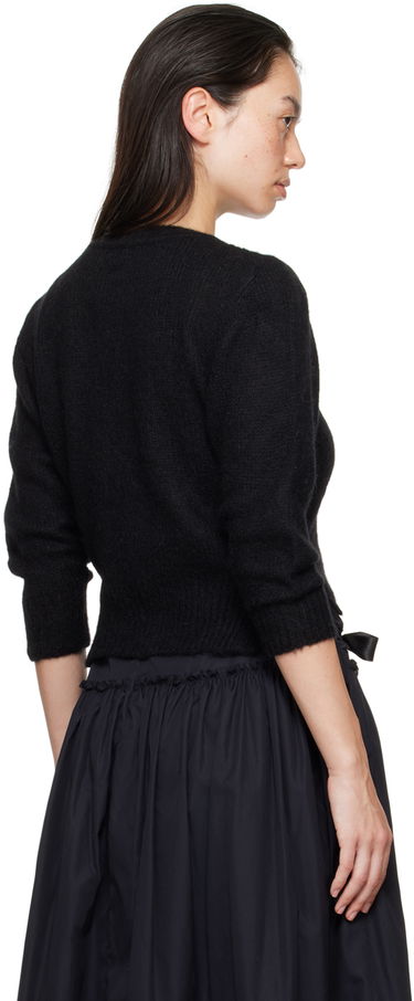 Пуловер Simone Rocha Simone Rocha Cropped Alpaca Knit Cardigan Черно | MIMK2TB 0657, 2