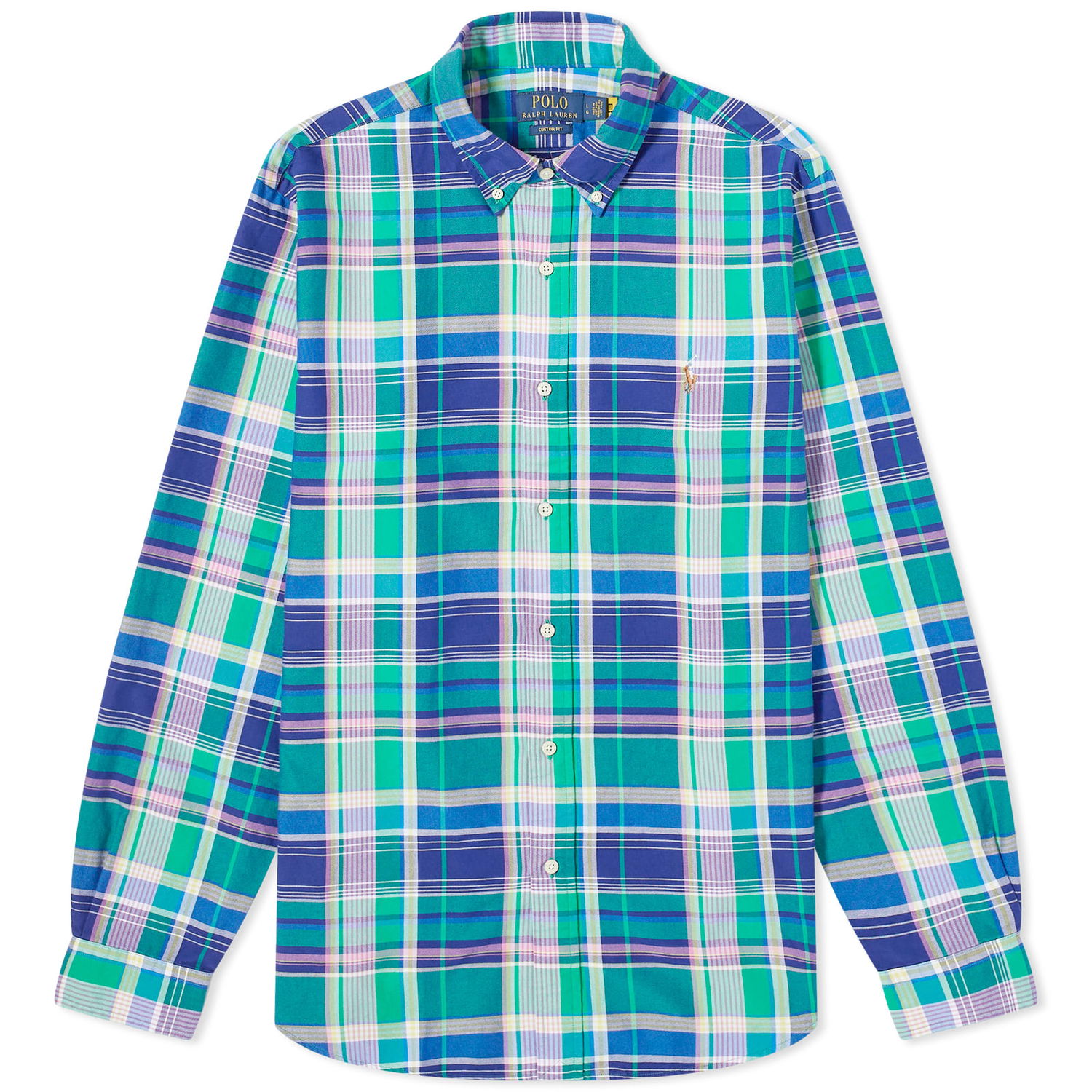 Риза Polo by Ralph Lauren Check Oxford Shirt Синьо | 710897267008, 0