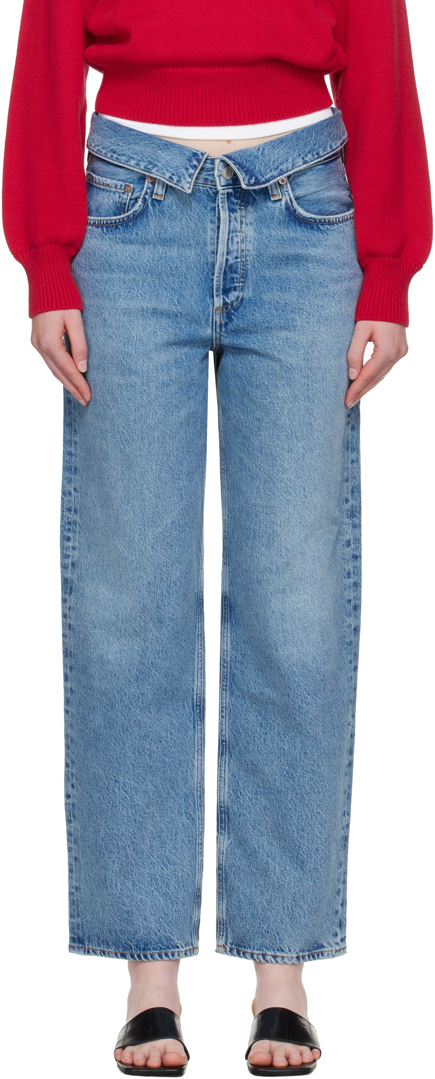 Дънки AGOLDE AGOLDE Echo Taper Jeans Синьо | A249-1765, 0