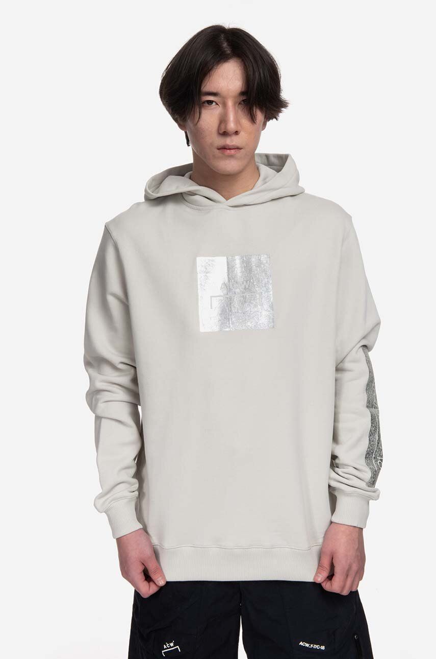 Суитчър A-COLD-WALL* Foil Grid Hoodie ACWMW101 Hoodie Бежово | ACWMW101, 0
