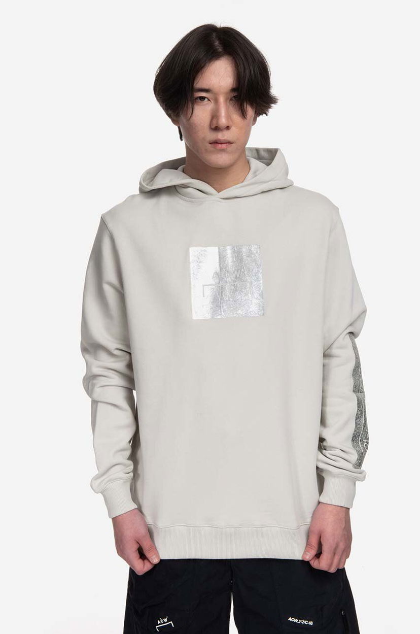 Суитчър A-COLD-WALL* Foil Grid Hoodie ACWMW101 Hoodie Бежово | ACWMW101